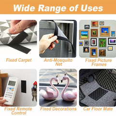 2 Hook And Loop Fastener Tape Self Adhesive Heavy Duty Straps