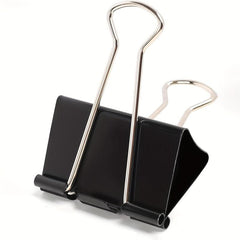 12pcs Binder Clips 32mm Metal Paper Clips Stationery Home School Supplies