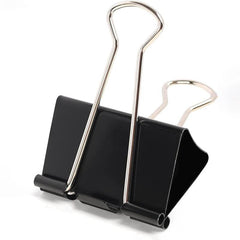 12pcs Binder Clips 32mm Metal Paper Clips Stationery Home School Supplies