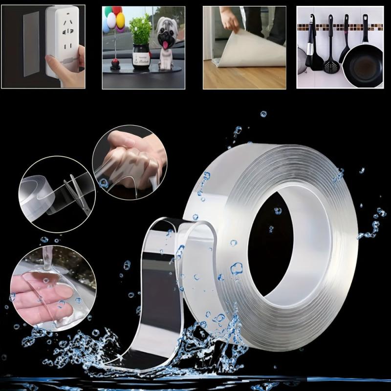 Heavy Duty Double Sided Tape Clear Mounting Adhesive Transparent Strong Tape