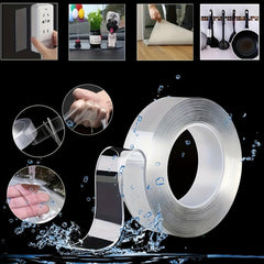 Heavy Duty Double Sided Tape Clear Mounting Adhesive Transparent Strong Tape