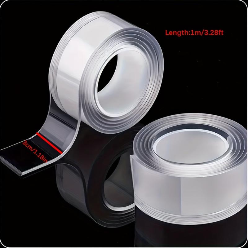Heavy Duty Double Sided Tape Clear Mounting Adhesive Transparent Strong Tape
