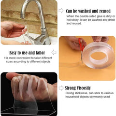 1mm Nano Tape Double Sided Tape Transparent Reusable Waterproof Adhesive Tapes