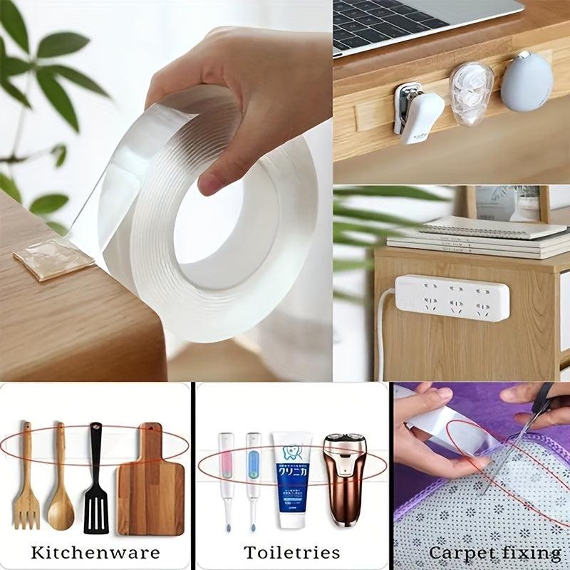 1m Nano Double sided Tape Extra Large Heavy Duty Transparent Mounting Tape