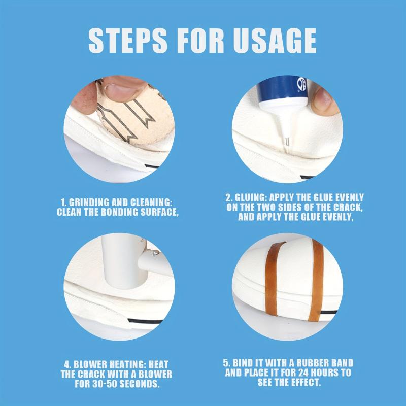 3pcs Shoe Repair Glue Strong Waterproof Sticky Sports Shoe Leather Shoe Glue