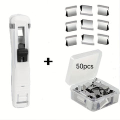 Stainless Steel Binder Pack with 50 Clips