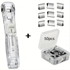 Stainless Steel Binder Pack with 50 Clips