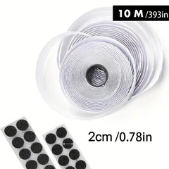 Self adhesive Tape Set 10m + 20 Self adhesive Dots Fasteners