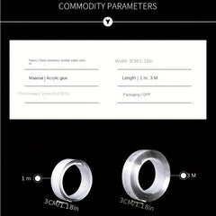 3mm Universal Double Sided Adhesive Stickers Strong Viscosity Tape