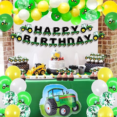 Farm Tractor Balloon Party Decorations Boys Birthday Supplies