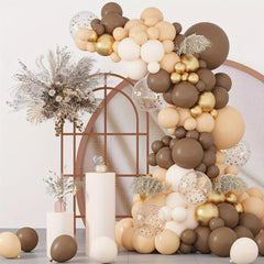 Mint Green & Golden Balloon Wreath Set - Wedding, Baby Shower