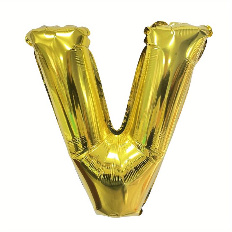 26pcs Golden Letter Balloon Set for Wedding Birthday Party Decoration