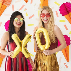 26pcs Golden Letter Balloon Set for Wedding Birthday Party Decoration