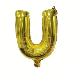 26pcs Golden Letter Balloon Set for Wedding Birthday Party Decoration