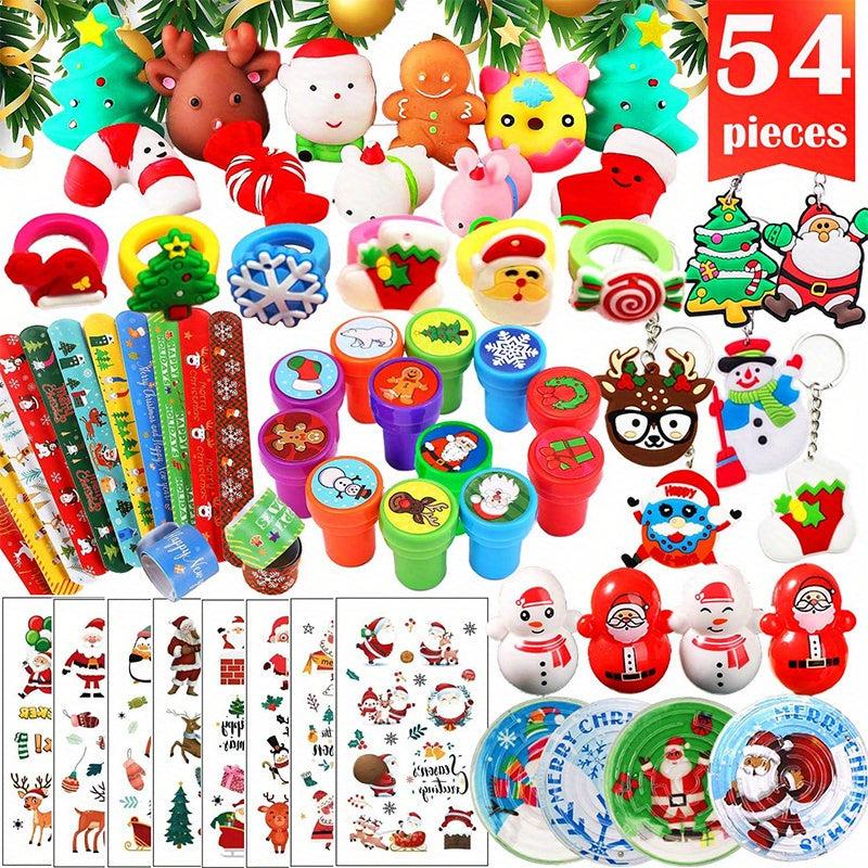 54pcs Christmas Party Favors Toys Kids Stocking Stuffers Goodie Bag Assortm