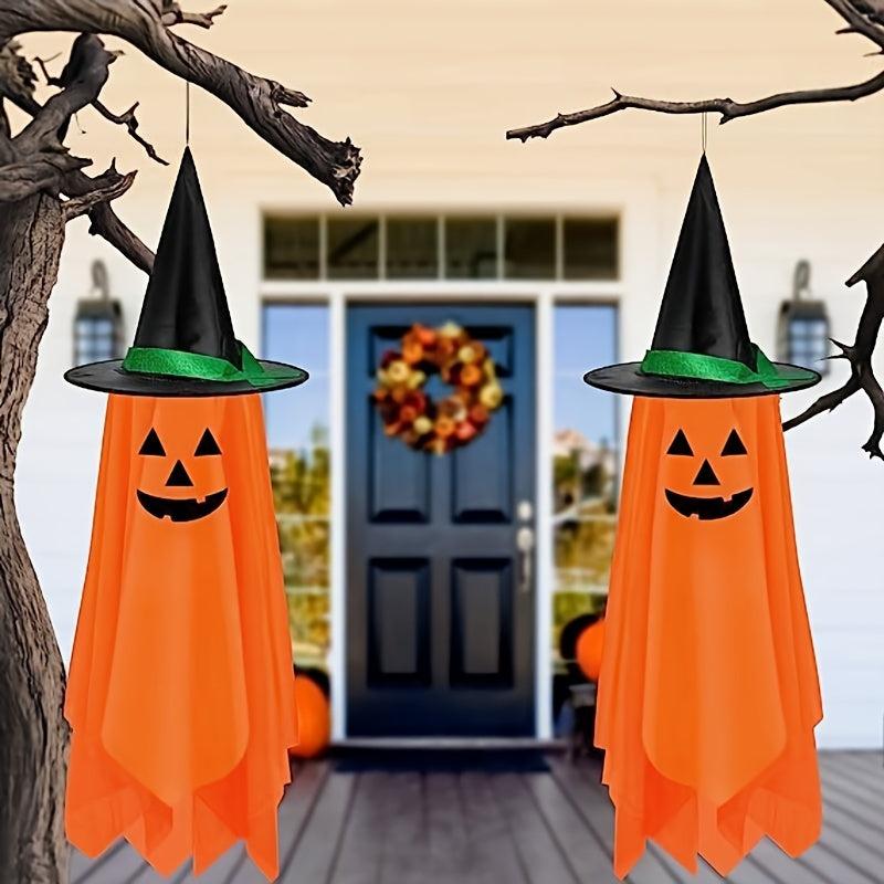 1pc Halloween Hanging Pumpkin Ghost Decor Outdoor