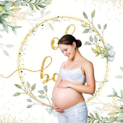 Greenery Baby Shower Backdrop 5x3ft Oh Baby Background Eucalyptus Cake Table