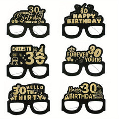 6pc Birthday Party Decoration Photo Props 18-70th Party Supplies