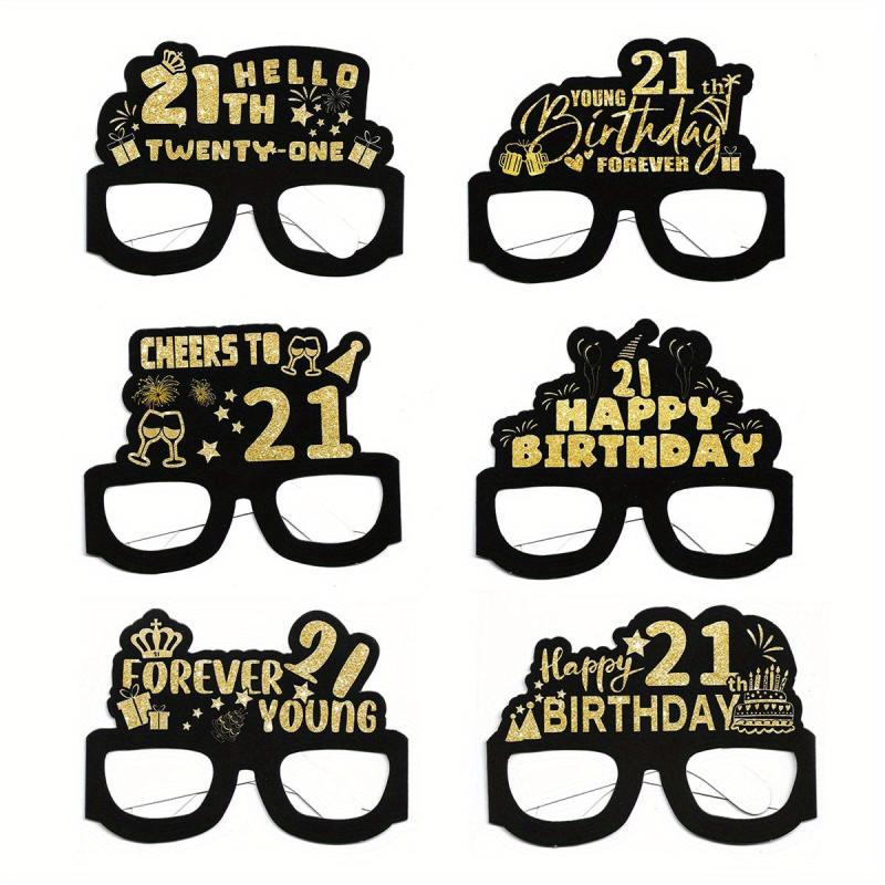 6pc Birthday Party Decoration Photo Props 18-70th Party Supplies