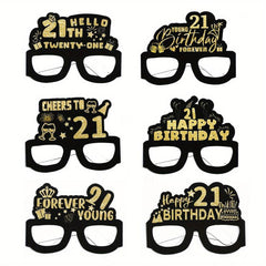 6pc Birthday Party Decoration Photo Props 18-70th Party Supplies