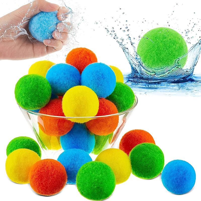 40pcs Reusable Water Balls for Outdoor Water Combat Fun Toys