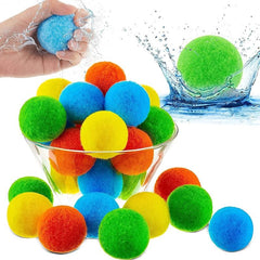 40pcs Reusable Water Balls for Outdoor Water Combat Fun Toys
