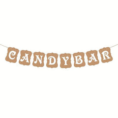 Candy Bar Banner Sign for Party Decoration