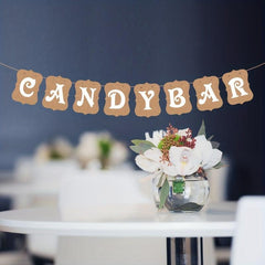Candy Bar Banner Sign for Party Decoration