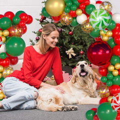 58pcs Christmas Balloon Garland Arch Kit Santa Claus Decoration