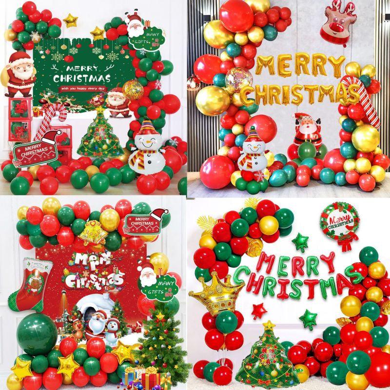 58pcs Christmas Balloon Garland Arch Kit Santa Claus Decoration
