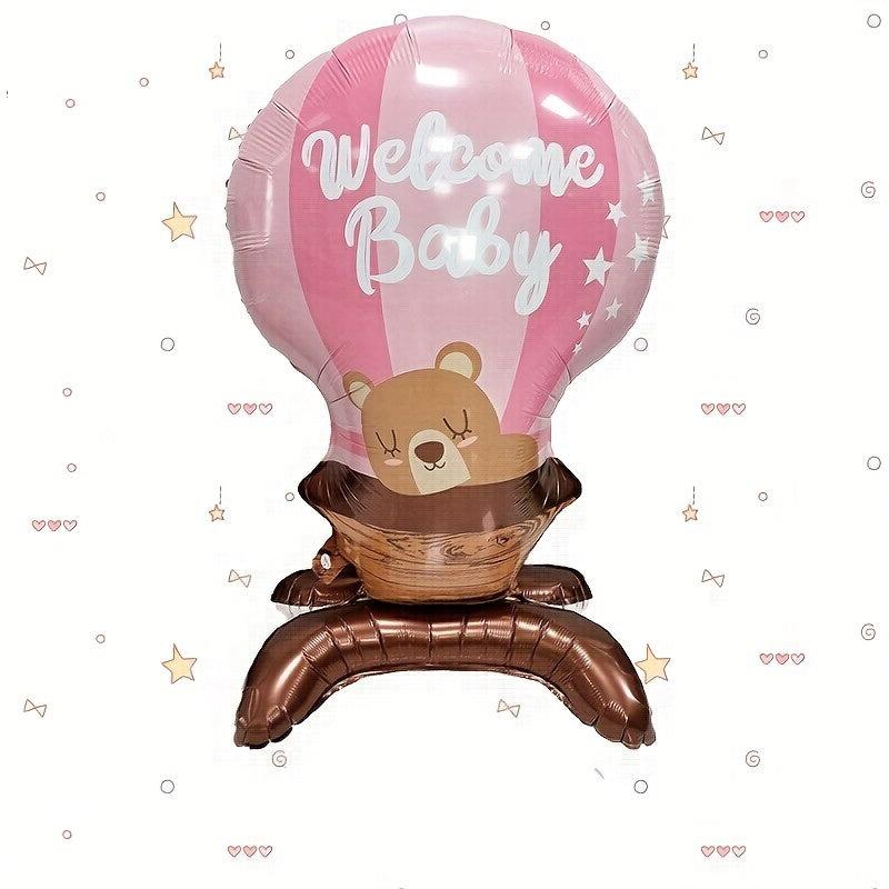 Pink Baby Bear Balloon for Baby Shower Birthday Party Decoration