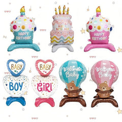 Pink Baby Bear Balloon for Baby Shower Birthday Party Decoration