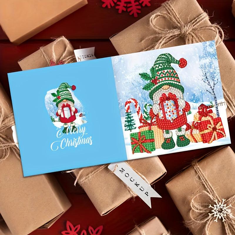 12pcs 5D Diamond Painting Holiday Thank You Card Making Kit 15x24cm