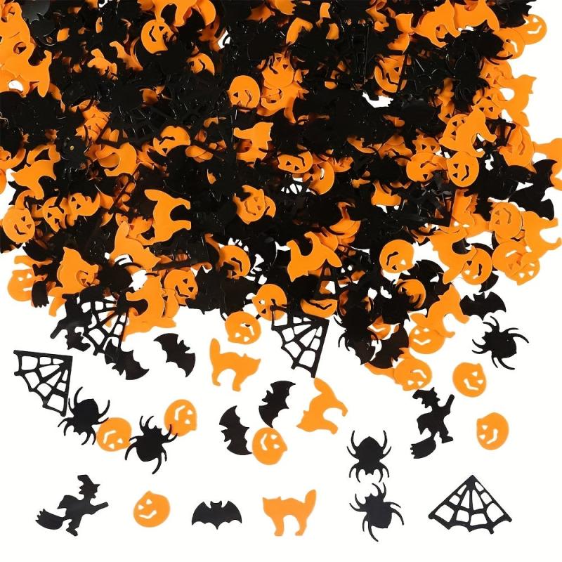 15g Halloween Confetti Party Table Scatter Pumpkin Spider Webs Witches Glitter
