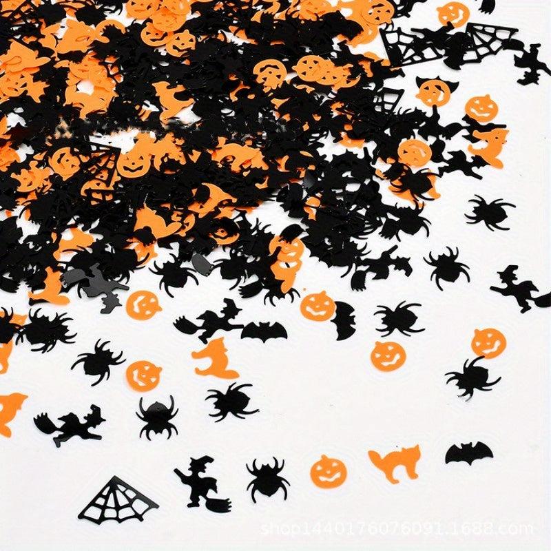 15g Halloween Confetti Party Table Scatter Pumpkin Spider Webs Witches Glitter