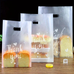 10pcs Thank You Cookie Candy Bread Bag for Gift Packaging