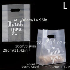 10pcs Thank You Cookie Candy Bread Bag for Gift Packaging