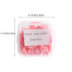 Mini Petal Soap Paper 3-Pack Portable Hand Washing Supplies Camping Travel