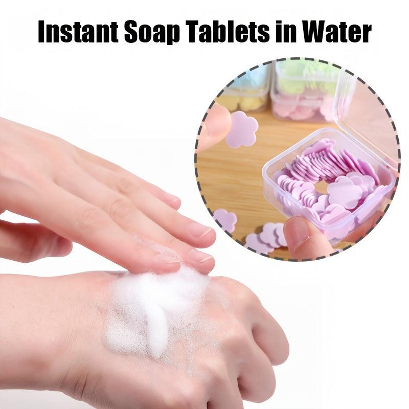 Mini Petal Soap Paper 3-Pack Portable Hand Washing Supplies Camping Travel