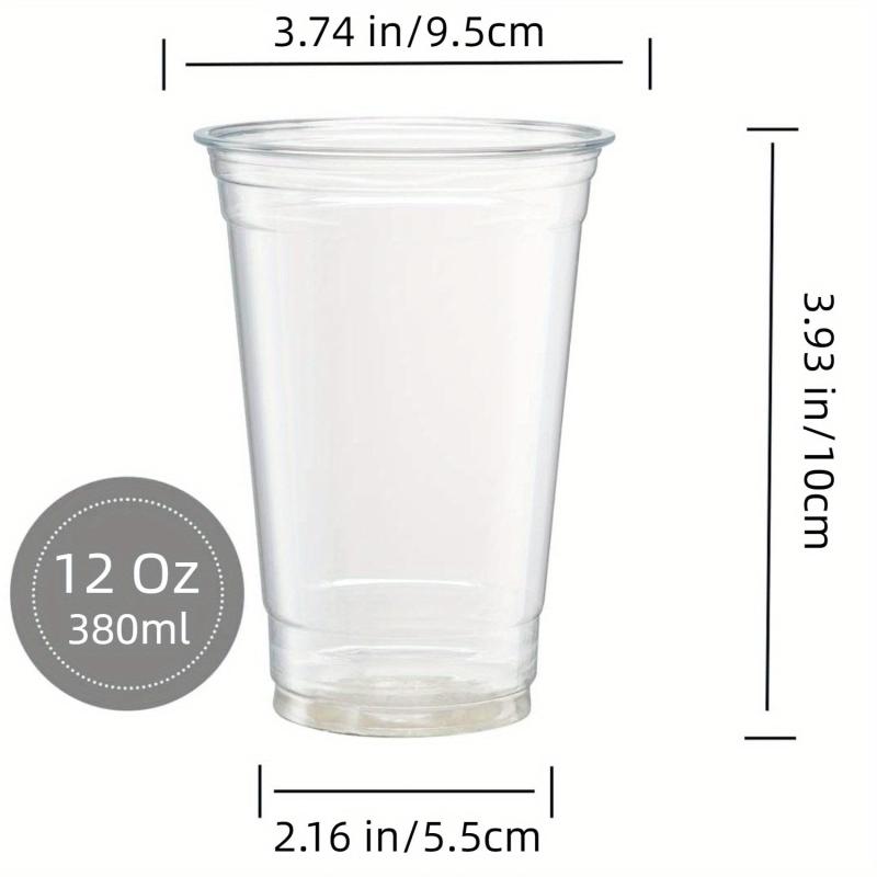 48pcs 19oz Clear Plastic Disposable Party Cups for Events in Various Sizes