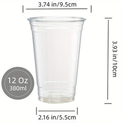 48pcs 19oz Clear Plastic Disposable Party Cups for Events in Various Sizes