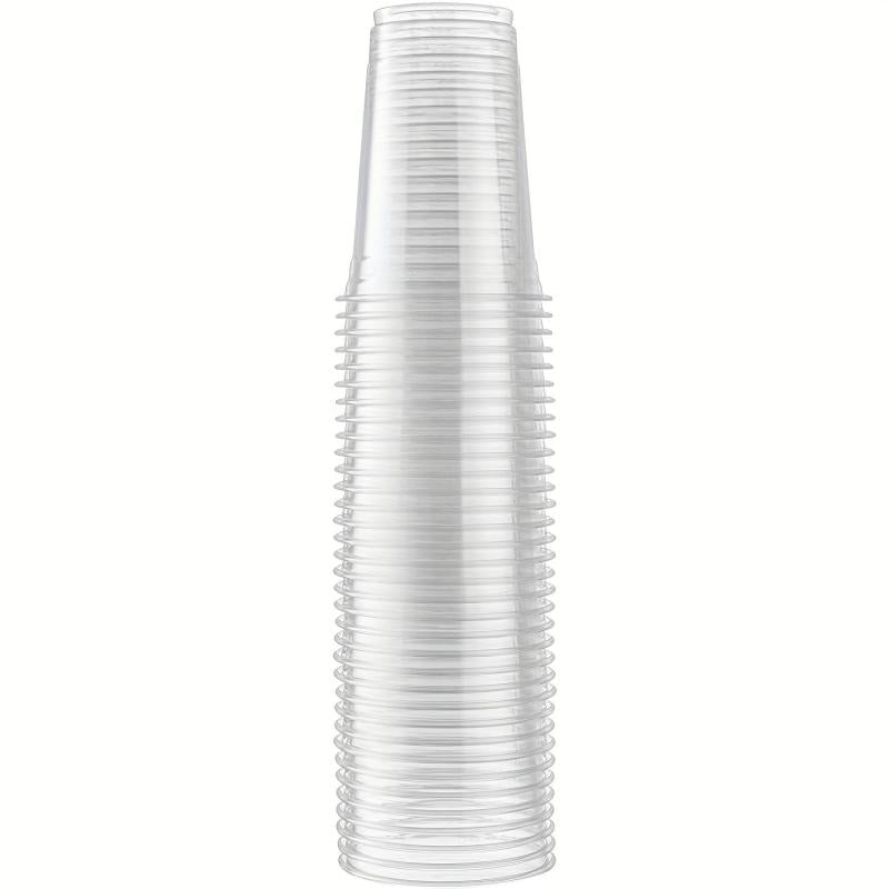 48pcs 19oz Clear Plastic Disposable Party Cups for Events in Various Sizes