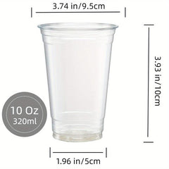 48pcs 19oz Clear Plastic Disposable Party Cups for Events in Various Sizes
