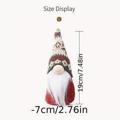Christmas Knitted Hat Sen Doll Ornament Gift Navidad