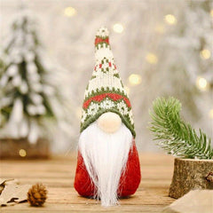 Christmas Knitted Hat Sen Doll Ornament Gift Navidad
