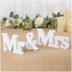 3pcs Mr & Mrs Wooden Sign Rustic Wedding Decoration Favor