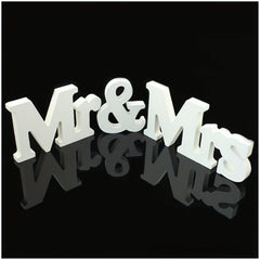 3pcs Mr & Mrs Wooden Sign Rustic Wedding Decoration Favor
