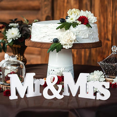 Mr & Mrs Letter Wooden Sign Rustic Wedding Decoration