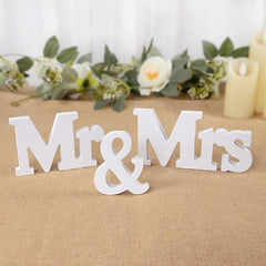 Mr & Mrs Letter Wooden Sign Rustic Wedding Decoration