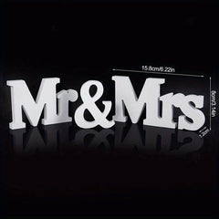 Mr & Mrs Letter Wooden Sign Rustic Wedding Decoration